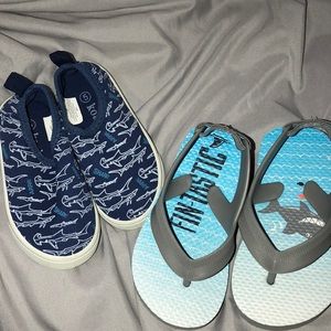 Shark summer shoes lot (toddler)